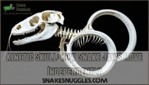 kinetic skull: how snake jaws move independently kinetic skull: how snake jaws move independently