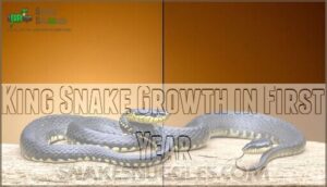 king snake growth in first year