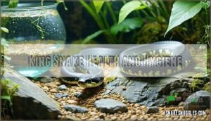 king snake health and hygiene
