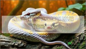 lavender and cinnamon color variations