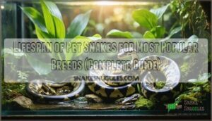 lifespan of pet snakes for the most popular breeds
