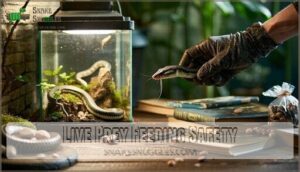live prey feeding safety