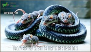 lower parasite transmission