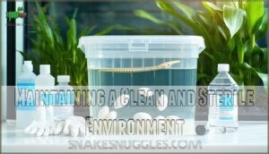 maintaining a clean and sterile environment