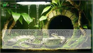maintaining ideal humidity levels for ball pythons