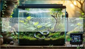 maintaining proper humidity and lighting
