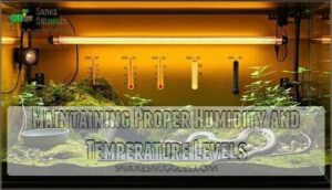 maintaining proper humidity and temperature levels