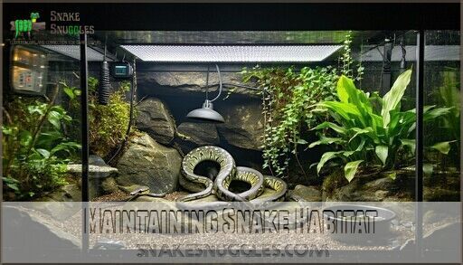 Large Snake Habitat Setup: Complete Guide for Proper Enclosure Design - Proper Snake Enclosure Maintenance