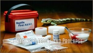 managing bleeding and prolapse