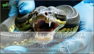 managing severe cases of ball python mouth rot