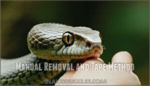 manual removal and tape method