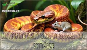 matching prey size to snake age and size