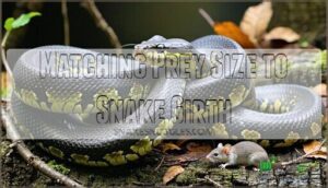 matching prey size to snake girth