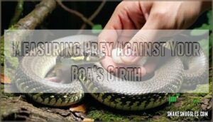 measuring prey against your boa's girth