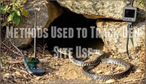 methods used to track den site use