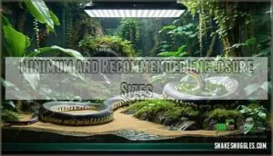 minimum and recommended enclosure sizes minimum and recommended enclosure sizes