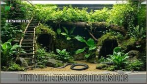 minimum enclosure dimensions