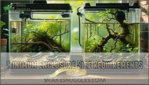 minimum enclosure size requirements