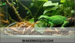 monitoring live food consumption monitoring live food consumption