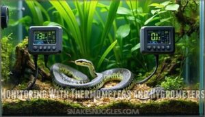 monitoring with thermometers and hygrometers