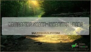 navigating snake-inhabited areas