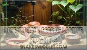 nutritional needs of captive rosy boas