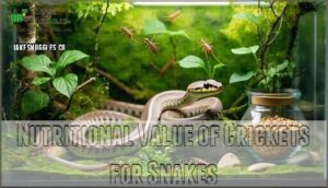 nutritional value of crickets for snakes