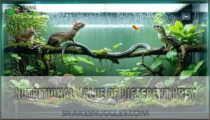 nutritional value of different prey