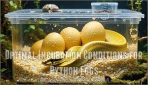 optimal incubation conditions for python eggs