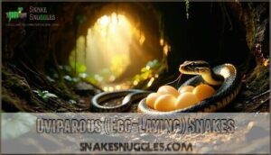 oviparous (egg-laying) snakes