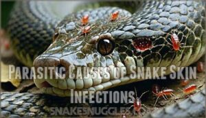 parasitic causes of snake skin infections