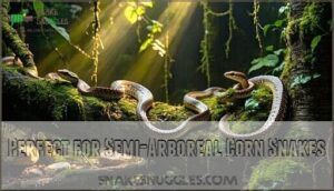 perfect for semi-arboreal corn snakes