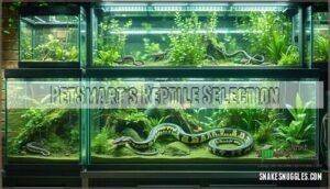 petsmart’s reptile selection