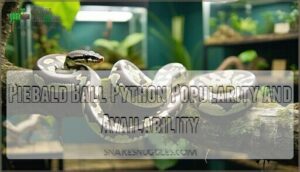 piebald ball python popularity and availability