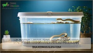 plastic tubs for corn snakes