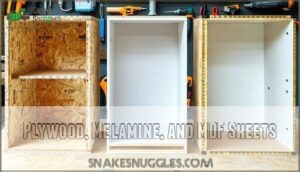 plywood, melamine, and mdf sheets