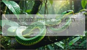 popular snake breeds that are green