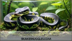 post-discovery snake care