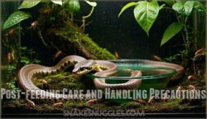 post-feeding care and handling precautions