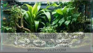 potential challenges and risks of owning a pet snake