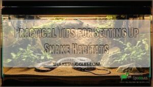 practical tips for setting up snake habitats