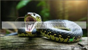 pre-feeding yawning