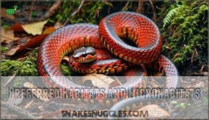 preferred habitats and microhabitats