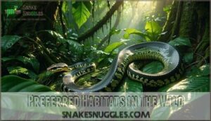 preferred habitats in the wild