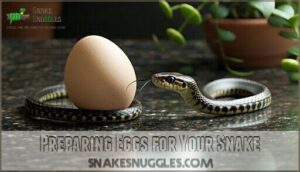 preparing eggs for your snake