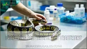 preparing for veterinary treatment preparing for veterinary treatment