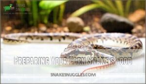 preparing your corn snake's food