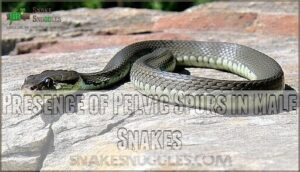 presence of pelvic spurs in male snakes