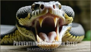 preventing ball python bites