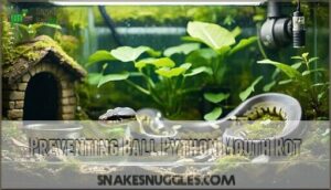 preventing ball python mouth rot